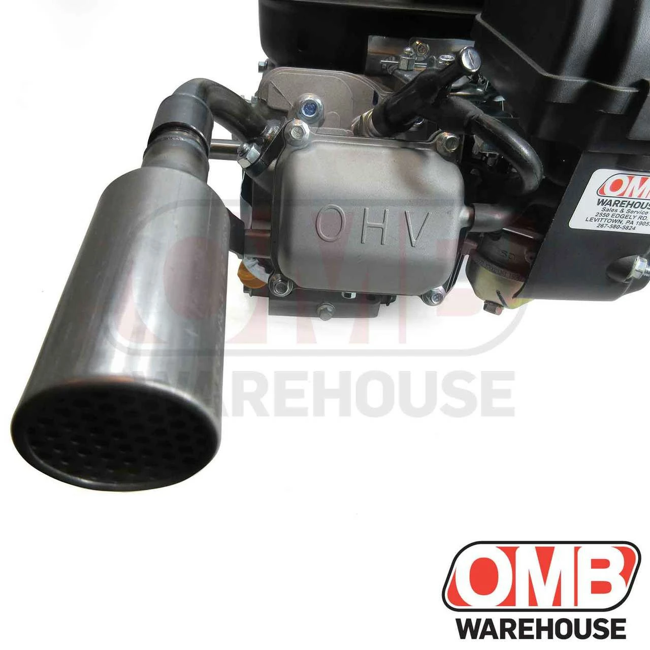 OMB Warehouse Box Stock Header And Muffler Honda/Clone Predator 212cc - Image 5