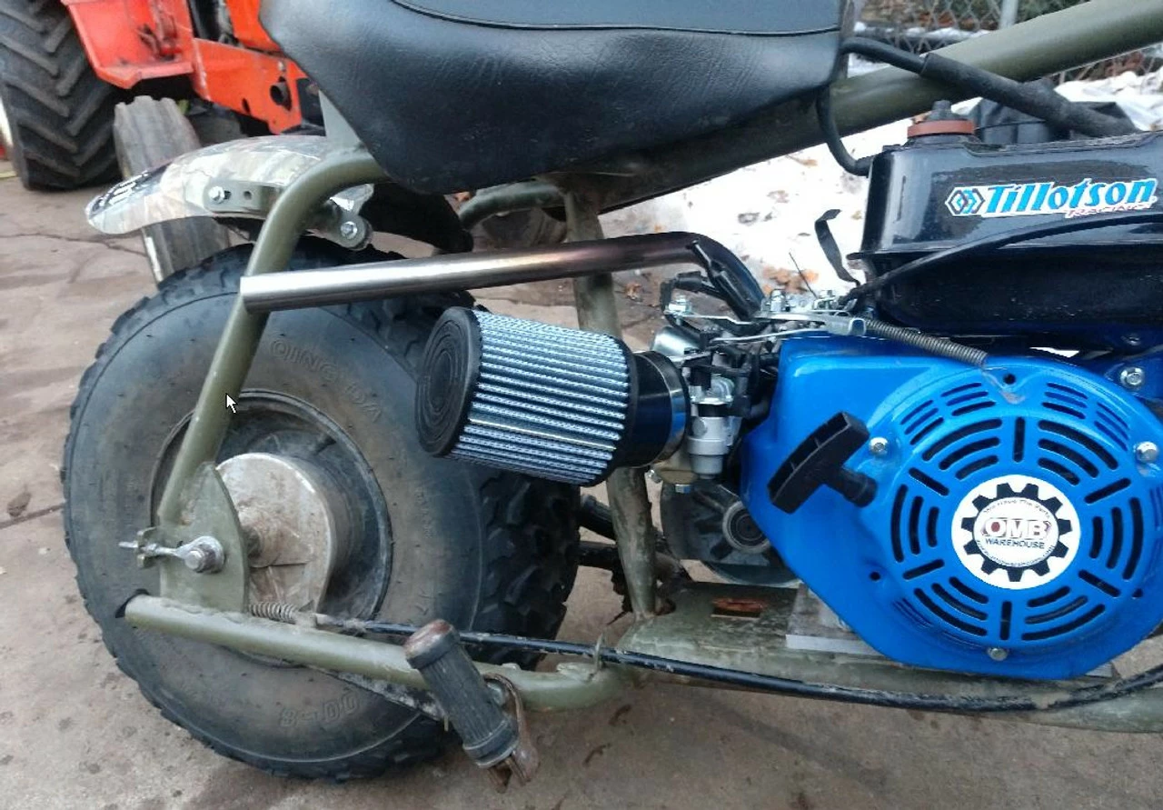 Right Side Exit 1" Header Pipe Predator 212 GX200 196cc Clone - Image 3